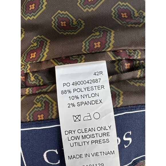 Chaps Classic-Fit Corduroy Stretch Sport Coat (Dark Gray, 42 Regular) Paisley - Picture 7 of 10